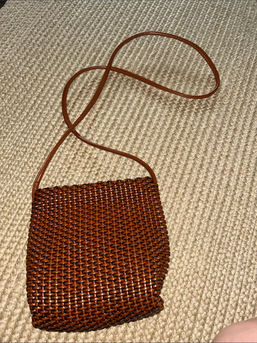 Nine West Woven Crossbody Bag in Brown